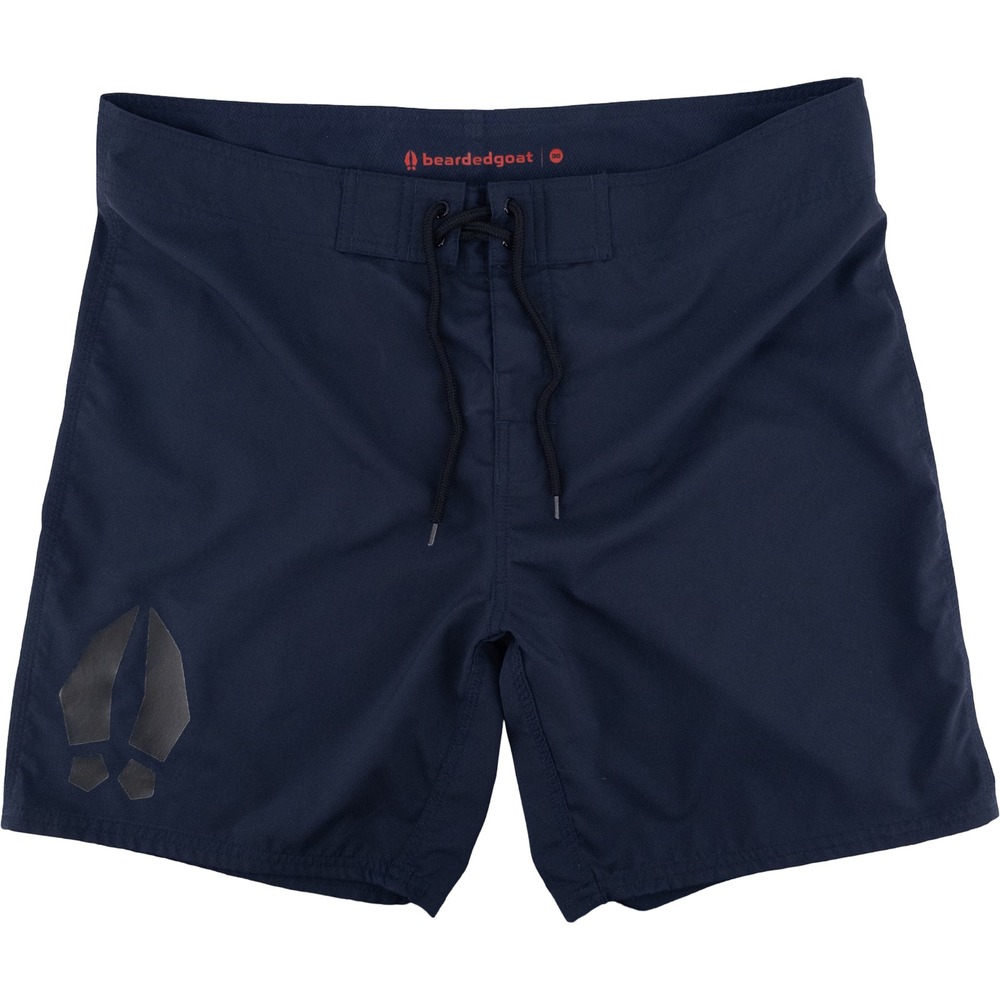 Bearded Goat Mens 36 Board Shorts Navy Blue‎ Lace Up Swim Trunks Surfwear Gorp